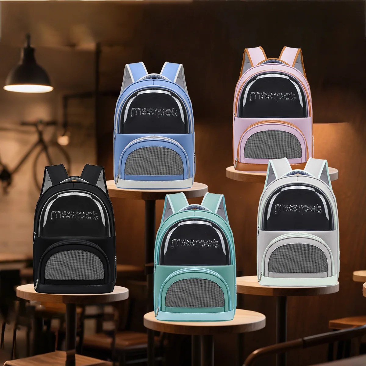 Factory-Direct Supply Oxford Cat Carrier Portable Pet Backpack Large-Capacity Breathable 7kg Capacity