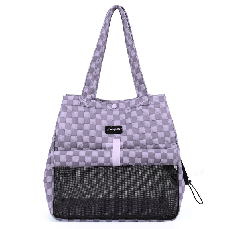 Factory-direct cat Carrier Portable Pet Bag Compact Hand-held/shoulder Tote Breathable Outdoor cat Backpack Head-out Option