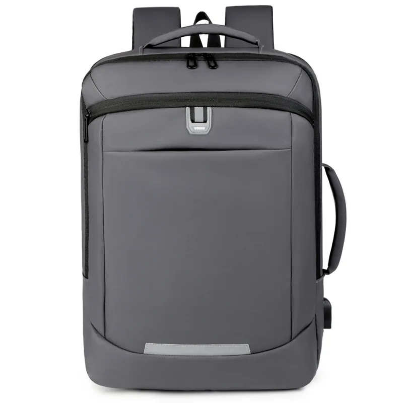 Fashion Simple Solid Color Backpack Can Be Expanded Can Be Customized Large Capacity Computer Bag Short Distance Travel Bag