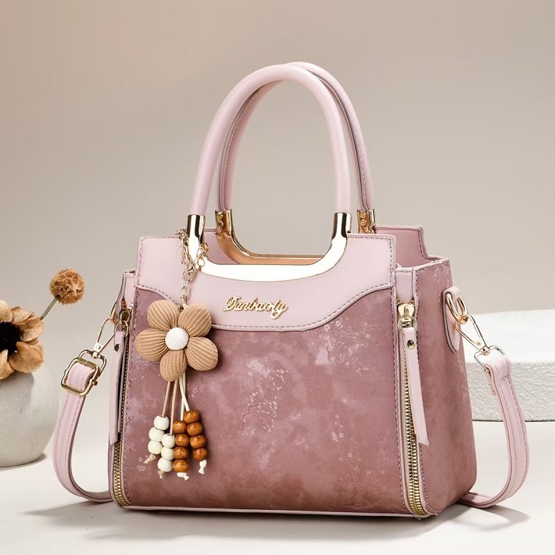 Hot Sale PU Leather Tote Bag Handbag Detachable Strap