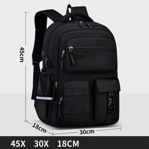 Fashion Leisure Student School Bag Multi-layer Easy Storage
