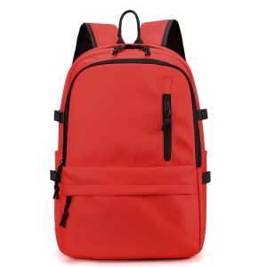 Solid Color Simple Leisure Backpack Large Capacity Easy to