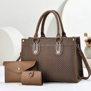 Luxury Crocodile Pattern Waterproof PU Leather Shoulder Bag