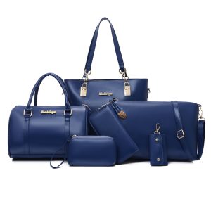 2026New Fashion PU Handbag Six-piece Sets Slung Handbags