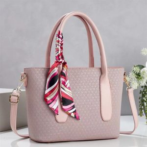 Elegant Solid Color Fashion Casual Women Bag Handbags Silk
