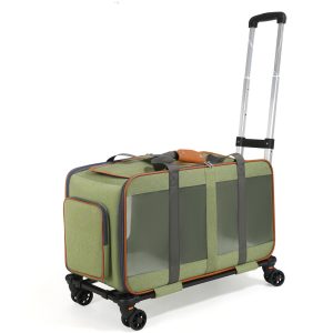 Cat & Dog Carrier Rolling Pet Travel Bag Large Capacity