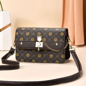 Printed Small square Bag Trendy Women's Wallet and Retro