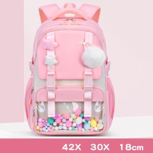 Fashion Small Fresh Schoolbag Large Capacity Reduce Load
