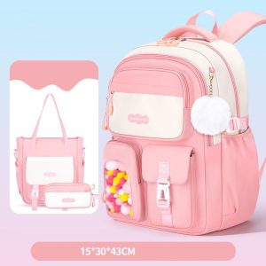 Fashion Three Piece School Bag Student Portable Large