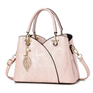 High Quality Women Leopard PU Leather Handbags Fashion