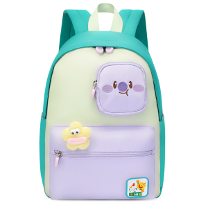Cartoon Solid Color Schoolbag Students Light Wear -