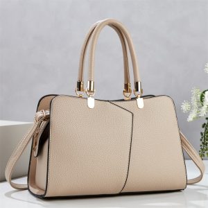 Elegant Minimalist Large Capacity Solid Color Casual Tote