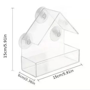 Outdoor Plastic Transparent Hummingbird Feeder