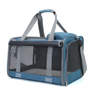 Portable Cat Carrier Bag with Breathable Mesh Panels