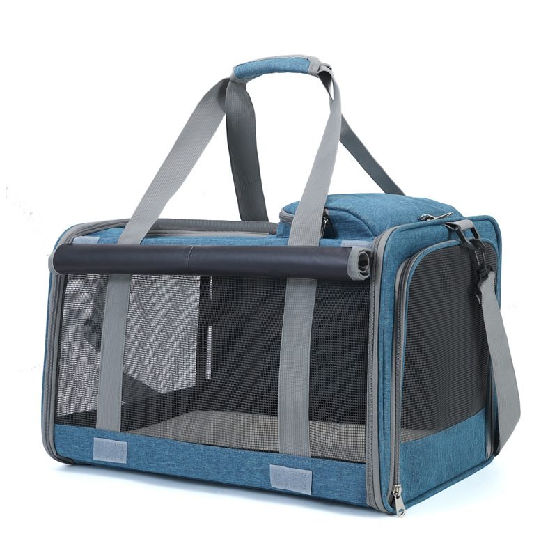 Portable Cat Carrier Bag with Breathable Mesh Panels