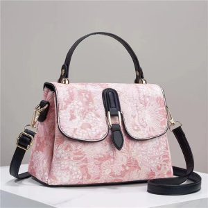 Fashionable Printed Chinese Style Women's Small square Bag,