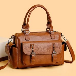 Trendy Fashionable Niche Retro Versatile Large Capacity