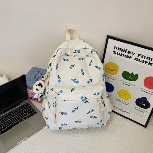 Large Capacity Schoolbag All-match Student Backpack Solid