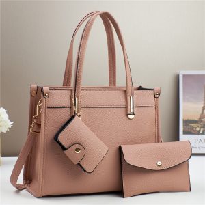 Mother and Child PU Tote Bag Large Capacity 3L+ Fashionable