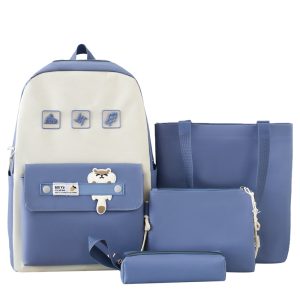 Wholesale New WaterproofStudent SchoolbagsThree-Piece Set
