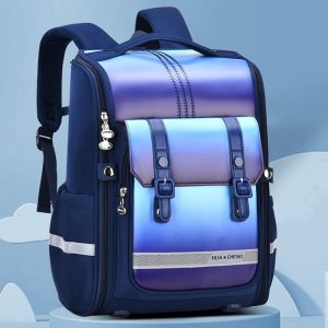 Fashion Student Schoolbag 1-3-6th Grade Protective Spine