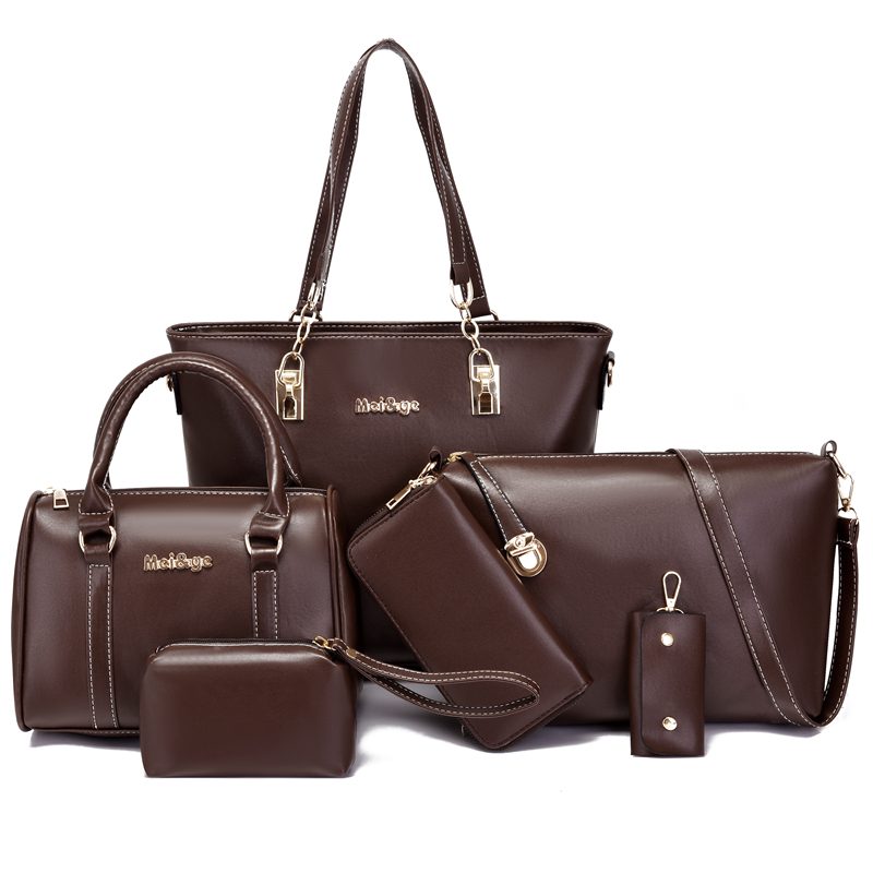 Shoulder Bag Women's Large Capacity Bag Retro Tote Bag Set