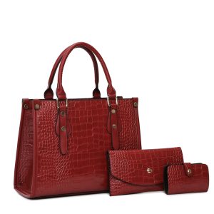 Bateli New Trendy High-Capacity PU Handbags Purses Wallets
