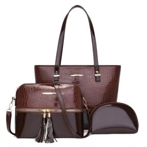 Crocodile Fashion Texture Large Waterproof Tote Handbags