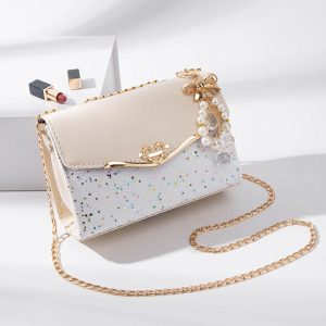 Women's Trending PU Leather Flip-Top Magnetic Clasp Handbag