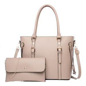 High Quality Girls' Casual Tote 2- Piece Bag Color-Matching
