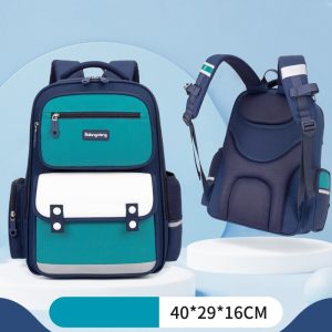 Fashion British Style Schoolbag Grade 1-6 Load Relief ridge