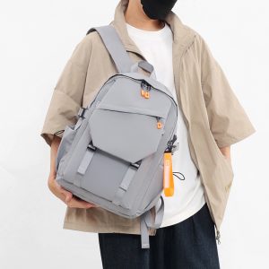 Schoolbag Solid Color Korean Style Student Backpack Men's