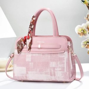 Fashion Large Capacity Elegant Tote Bag Handbags with Scarf