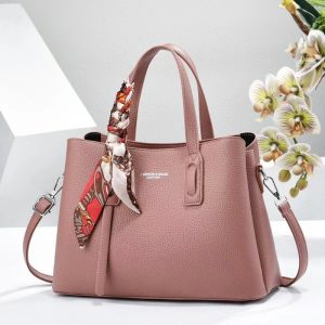Elegant Solid Color Casual Tote Bags for Women Large