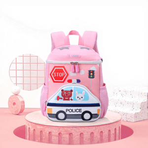 Cartoon Giraffe School Bus Pattern Baby Schoolbag Backpack