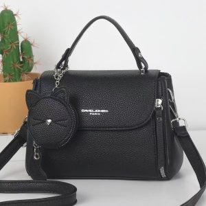 Lady Designer Custom Handbags Plaid Pattern Zip Closure