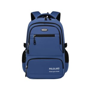 Solid Color Leisure Backpack Commuting Large Capacity
