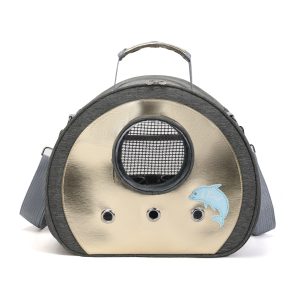 Moorprt Oxford Round Pet Carrier for Cats Dogs & Small