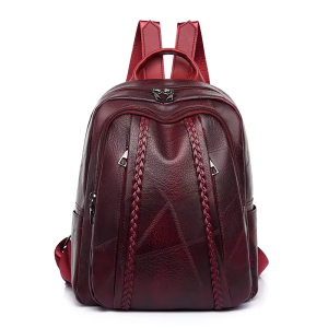 Casual Ladies' Soft Leather Shoulder Bag Simple Joker Large