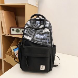 Student Schoolbag New Rge Capacity Graffiti Casual