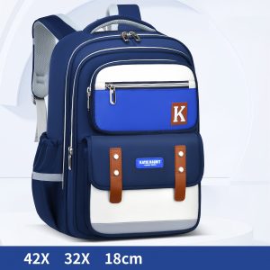 Fashion British Style Student Schoolbag Grade 1-6 Load