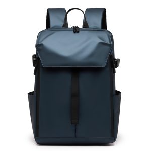 Simple Solid Color Large Capacity Backpack logo