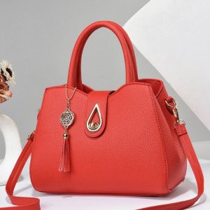 Trendy Women's Bag Splicing Contrasting Color Bag, Single