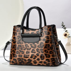 In Stock Mini Style PU Leopard Print High-End Women's