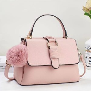 Fashion New Solid Color Messenger Bag Trendy Women's Bag