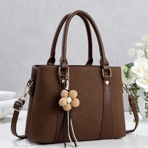 Hot Sale PU Tote Bags for Women Handbags with Flower Tassel