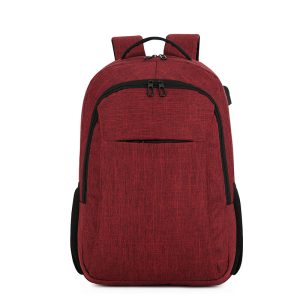 Solid Color Leisure Large Capacity Portable Backpack