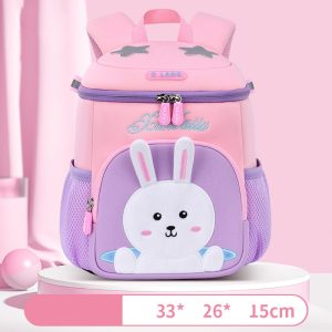 Cartoon Rabbit Student Mochila Escolar Large Capacity Spine