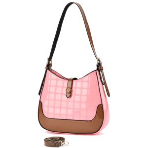 Fashionable Soft Leather Messenger Bag Simple Handbag with