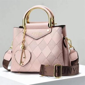 Wide Shoulder Strap Versatile Large Capacity Fashion Retro